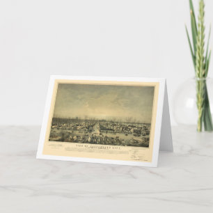 Sacramento, de Panoramische Kaart van CA - 1850