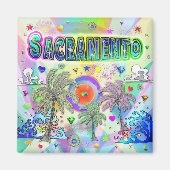 Sacramento Deep Dream Magnet (Voorkant)