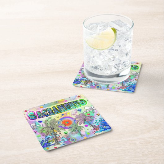 Sacramento Deep Dream Onderzetter (Insitu)