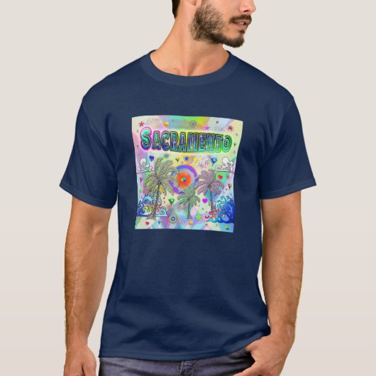 Sacramento Deep Dream T-Shirt (Voorkant)