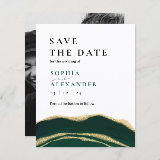 Sacramento groene agaat Sla de datumkaart op (Voorkant / Achterkant)