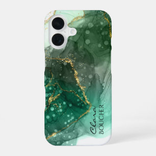 Sacramento Groene Alcohol Inkt Aanpasbaar iPhone 16 Hoesje