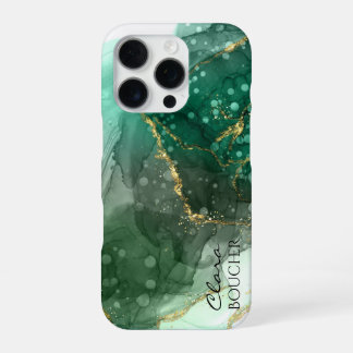 Sacramento Groene Alcohol Inkt Aanpasbaar iPhone 16 Pro Hoesje