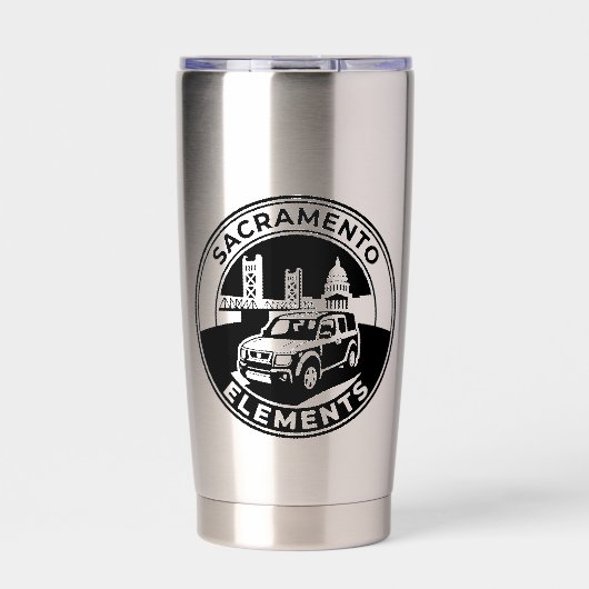 Sacramento Honda Element Gemeenschap Geïsoleerde Drinkbeker (Voorkant)