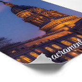 Sacramento, hoofdstad van de staat, Californië Poster (Hoek)