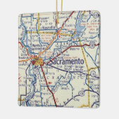 Sacramento kaart keramisch ornament (Links)