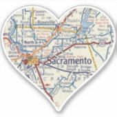 Sacramento  kaart sticker (Voorkant)