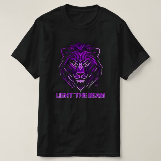 Sacramento Kings licht de Beam Lion aan T-shirt (Design voorkant)