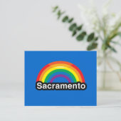 SACRAMENTO LGBT PRIDE RAINBOW BRIEFKAART (Staand voorkant)