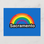 SACRAMENTO LGBT PRIDE RAINBOW BRIEFKAART (Voorkant)