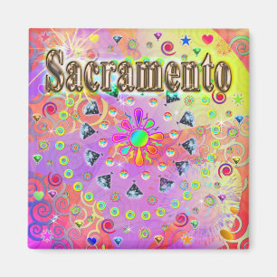 Sacramento Lucky Golden Magnet