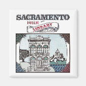 Sacramento Openbare Bibliotheek Magnet (Voorkant)