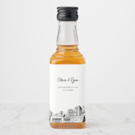 Sacramento Party Favor Welkom Gift Custom Likeurfles Etiket