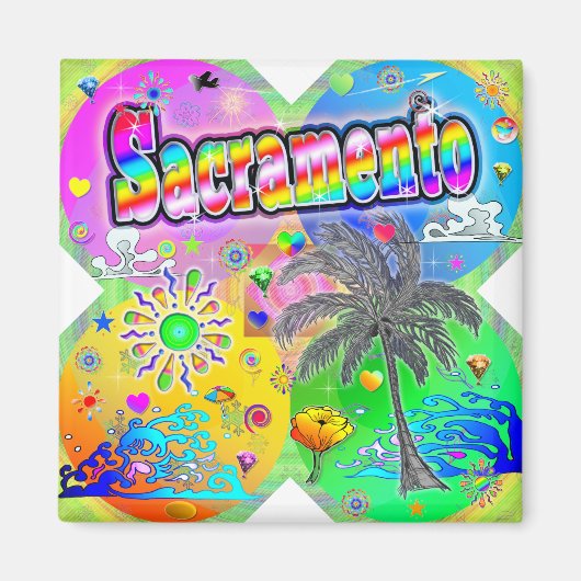 Sacramento Quadro Seasons Magnet (Voorkant)
