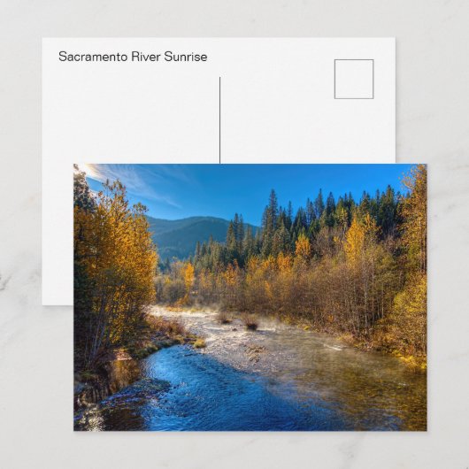 SACRAMENTO RIVER SUNRISE BRIEFKAART (Voorkant / Achterkant)