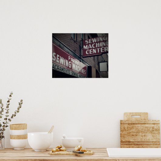 Sacramento Sewing Machine Center Poster (Keuken)