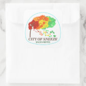Sacramento "Stad van Sneeze" Sticker (Tas)