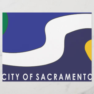 Sacramento stads vlag flyer