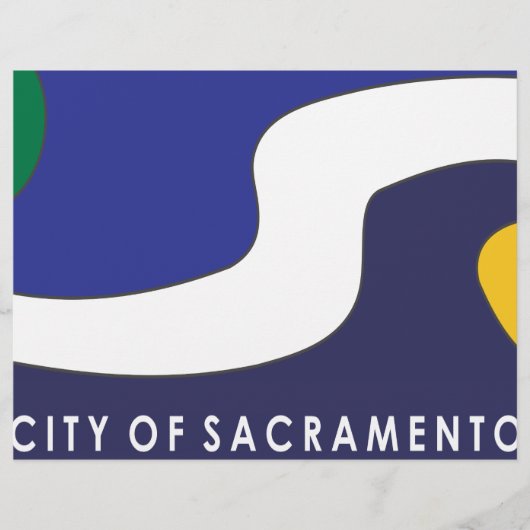 Sacramento stads vlag flyer (Voorkant)