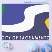 Sacramento stads vlag flyer (Enkel)