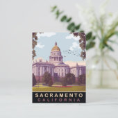 Sacramento, State Capital, Californië, Reizen Briefkaart (Staand voorkant)