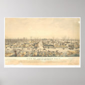 Sacramento tijdens de overstroming van 1850 (1586A Poster (Voorkant)