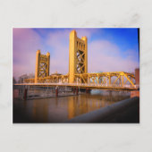 Sacramento Tower Bridge Briefkaart (Voorkant)