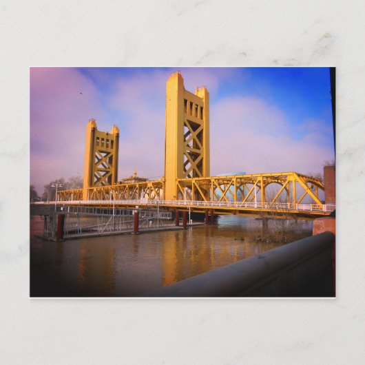 Sacramento Tower Bridge Briefkaart (Voorkant)