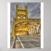 Sacramento Tower Bridge Poster (Voorkant)