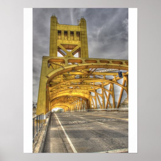 Sacramento Tower Bridge Poster (Voorkant)