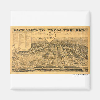Sacramento uit de lucht, 1923 magneet