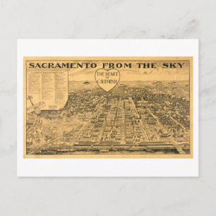 Sacramento uit de Sky, 1923 Briefkaart