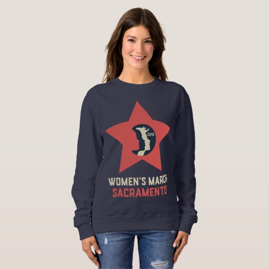 Sacramento Unisex Crewneck Sweater (Voorkant volledig)