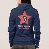 Sacramento Unisex vleece Jacket, vrouwenmars Hoodie (Achterkant)