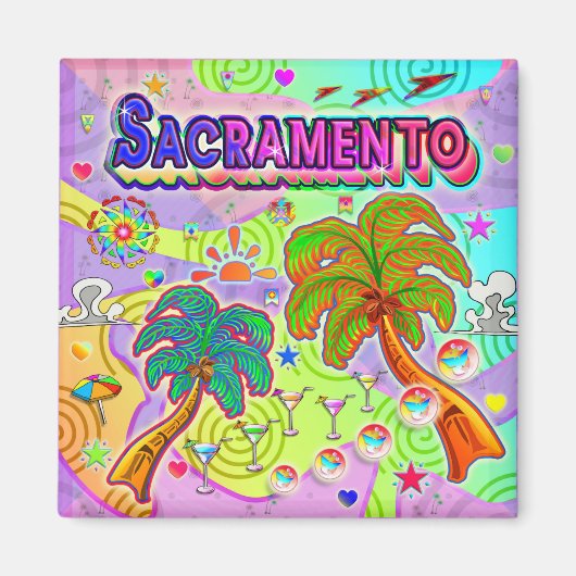 Sacramento Vacation Target Magnet (Voorkant)