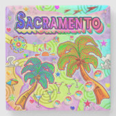 Sacramento Vacation Target Onderzetter (Voorkant)