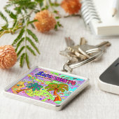 Sacramento Vacation Target Sleutelhanger (Zijkant)