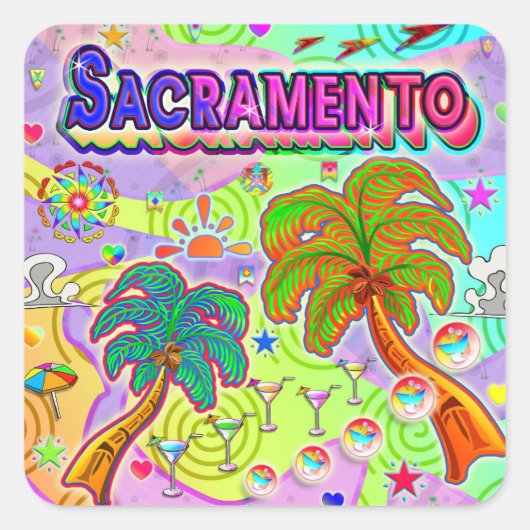 Sacramento Vacation Target Sticker (Voorkant)