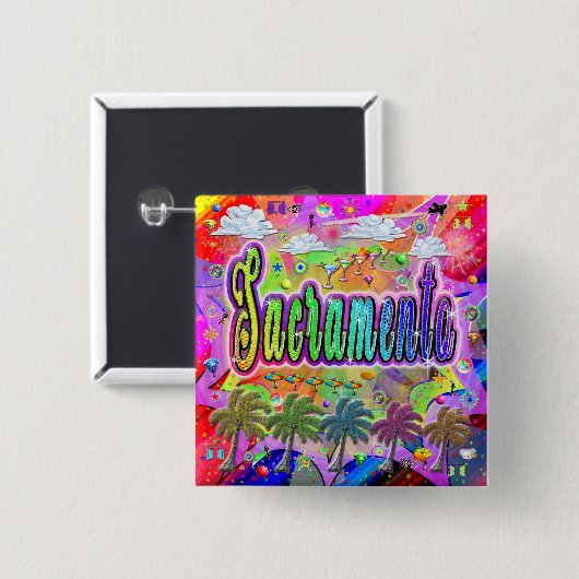 Sacramento Vista Express Button (Voorkant /achterkant)