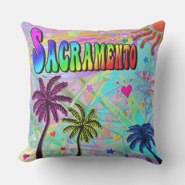 Sacramento Vivid Romance Pillow Buitenkussen (Voorkant)