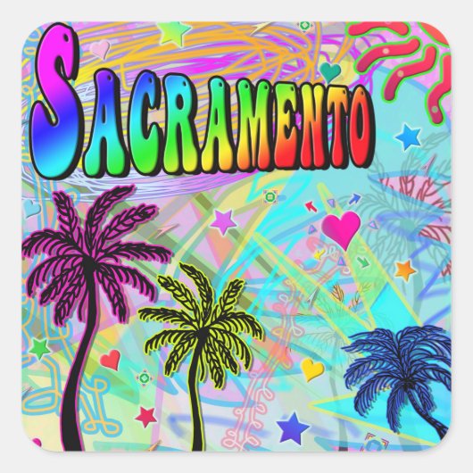 Sacramento Vivid Romance Sticker (Voorkant)