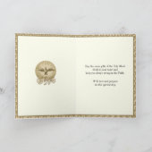 Sacramentsbevestiging Heilige Geest Kleinkind Feestdagen Kaart (Binnen)