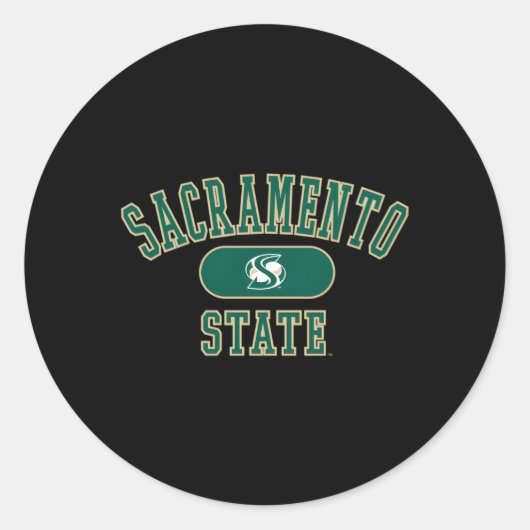 Sacrato State Hornets Varsity Ronde Sticker (Voorkant)