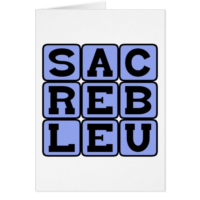 Sacré Bleu, Frans Slang (Voorkant)