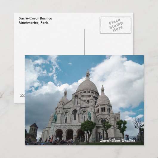Sacré-Coeur Basilica Briefkaart (Voorkant / Achterkant)