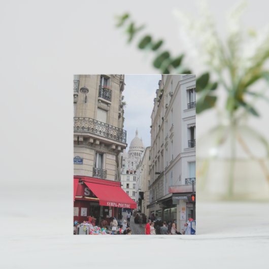 Sacre Coeur Basilica Dome, Parijs Briefkaart (Staand voorkant)