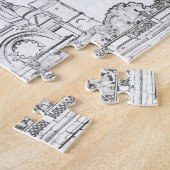 Sacre Coeur Basilica op Montmartre hill, Parijs Legpuzzel (Zijkant)