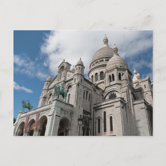 Sacré-Coeur Basilica, Parijs, Frankrijk Briefkaart (Voorkant)
