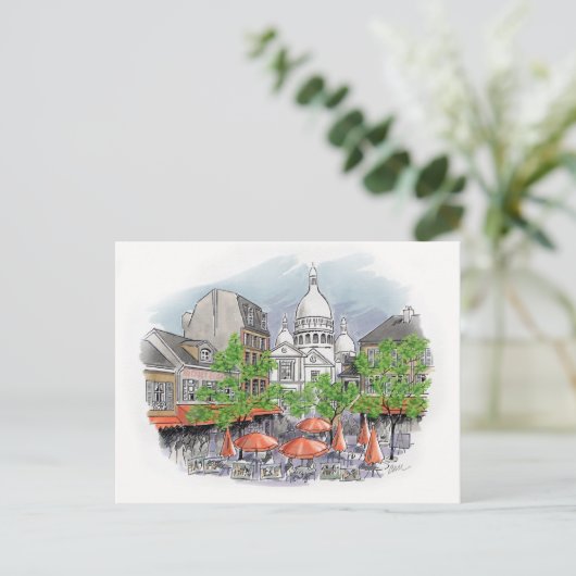 Sacre Coeur briefkaart (Staand voorkant)