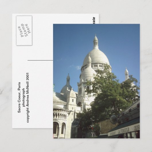 Sacre Coeur briefkaart (Voorkant / Achterkant)